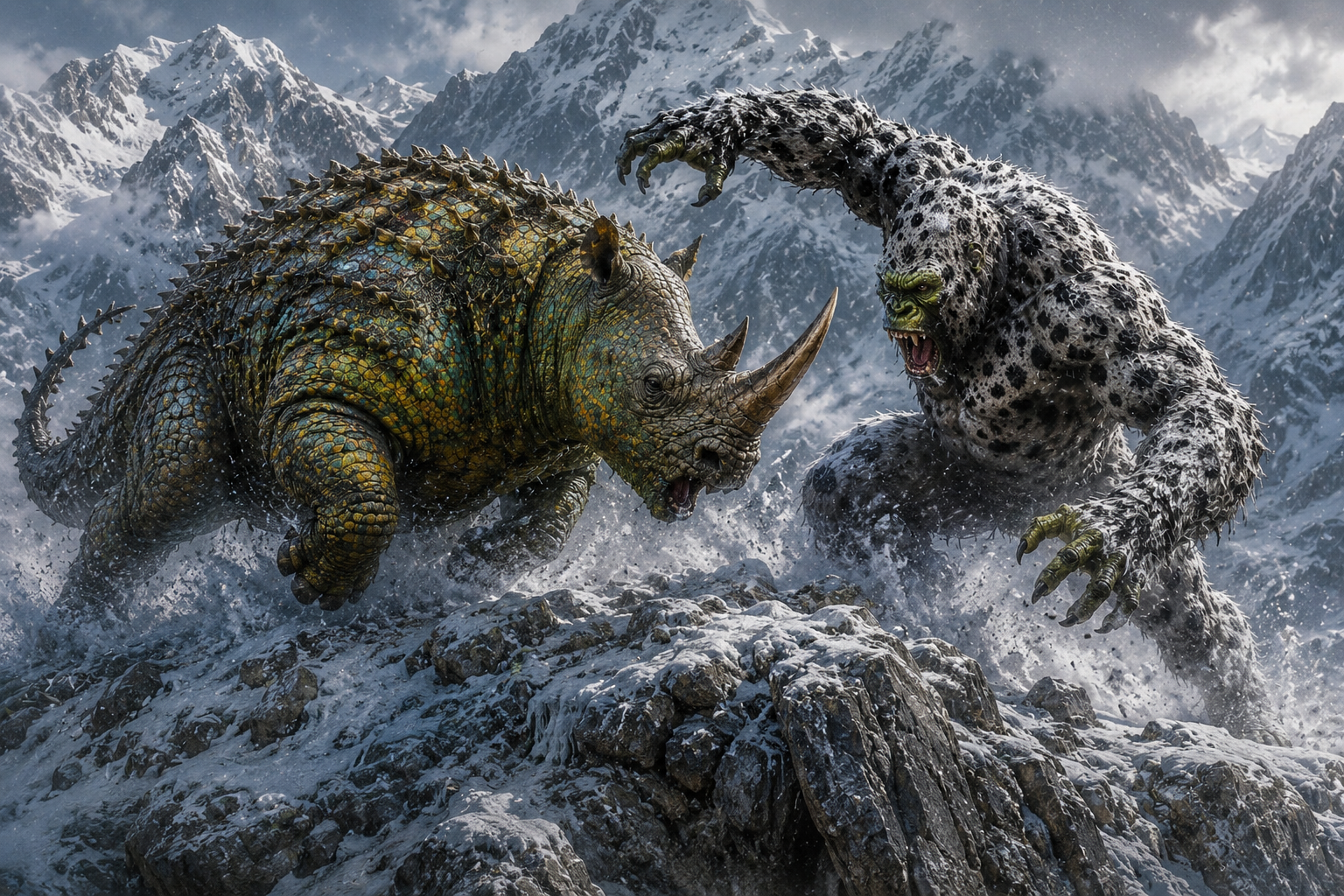 MOUNTAIN CLASH，Chameleorhino AI 异兽影像
